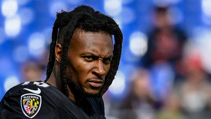 Oct 26, 2025; Baltimore, Maryland, USA; Baltimore Ravens wide receiver DeAndre Hopkins (10) on the field before the game against the Chicago Bears at M&T Bank Stadium. Mandatory Credit: Tommy Gilligan-Imagn Images Oct 26, 2025; Baltimore, Maryland, USA; Baltimore Ravens wide receiver DeAndre Hopkins (10) on the field before the game against the Chicago Bears at M&T Bank Stadium. Mandatory Credit: Tommy Gilligan-Imagn Images