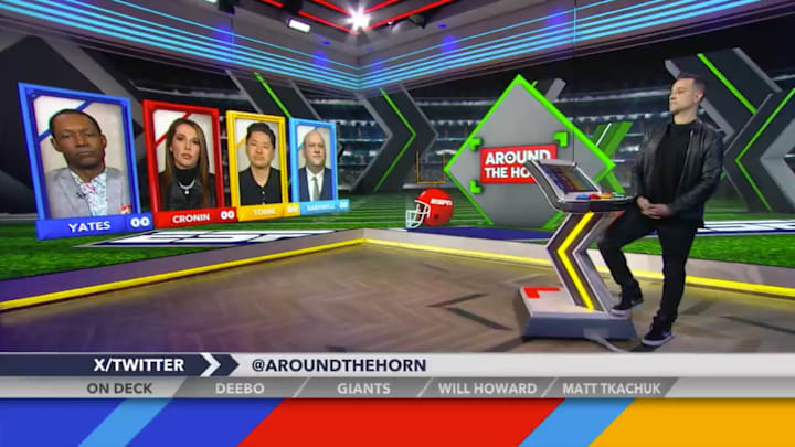 Tony Reali and the cast of "Around the Horn."