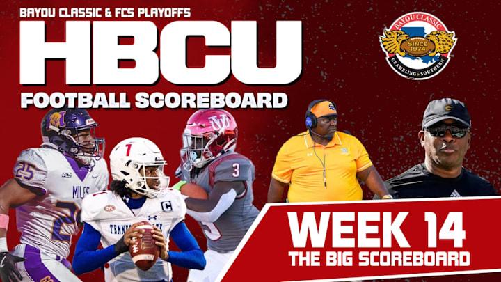 HBCU BIG SCOREBOARD  - WEEK 14