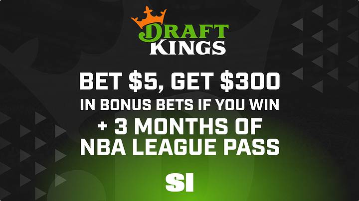 No DraftKings promo code needed for NFL Week 11. Bet $5, get $300 in bonus bets if you win, plus 3 months of NBA League Pass from DraftKings. No DraftKings promo code needed for NFL Week 11. Bet $5, get $300 in bonus bets if you win, plus 3 months of NBA League Pass from DraftKings.