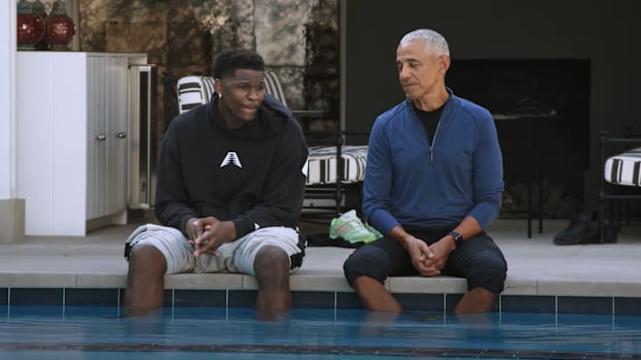 Anthony Edwards and President Barack Obama