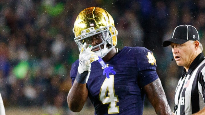 Notre Dame running back Jeremiyah Love Notre Dame running back Jeremiyah Love