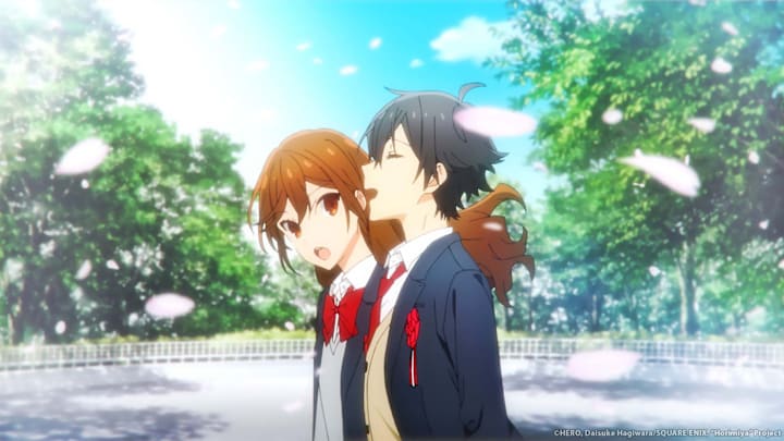 Horimiya. Image courtesy Crunchyroll. Copyright: ©HERO, Daisuke Hagiwara/SQUARE ENIX, ""Horimiya""