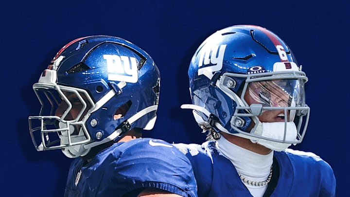 New York Giants, Cam Skattebo, Jaxson Dart New York Giants, Cam Skattebo, Jaxson Dart