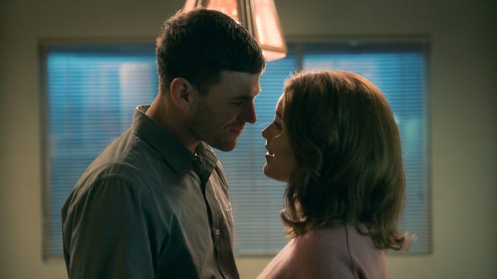 NCIS - “Fools Rush In” Pictured: Kathleen Kenny as Diane Sterling, and Austin Stowell as Leroy Jethro Gibbs. 