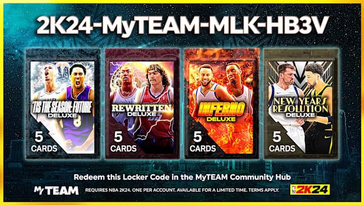 Here's the full list of redeemable NBA 2K24 locker codes for January 2024.