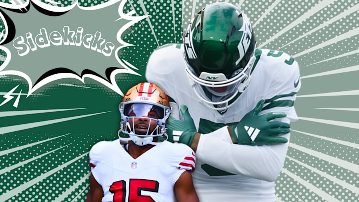 New York Jets wide receiver Garrett Wilson and 49ers receiver Jauan Jennings New York Jets wide receiver Garrett Wilson and 49ers receiver Jauan Jennings