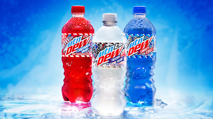 MTN DEW Red, White and Blue summer beverages
