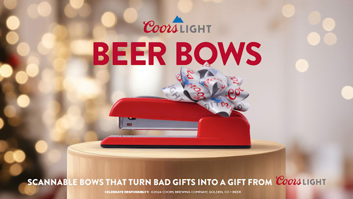 Coors Light Beer Bows