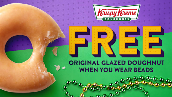 Krispy Kreme Mardi Gras promotion