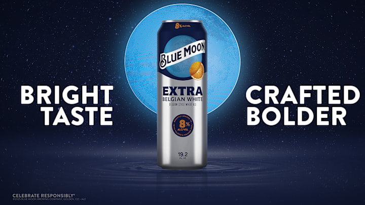 Blue Moon Extra, a higher ABV beer