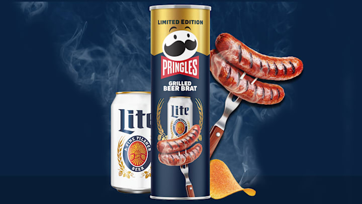 Pringles and Miller Lite Grilled Brat Crisps