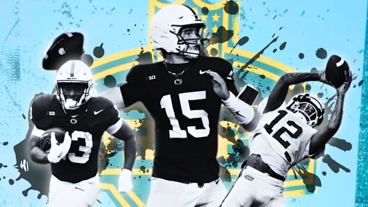 2026 NFL Draft prospects Drew Allar, Kaytron Allen, and Caleb Douglas