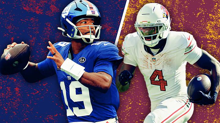 New York Giants quarterback Jameis Winston and Arizona Cardinals running back Jeremiyah Love New York Giants quarterback Jameis Winston and Arizona Cardinals running back Jeremiyah Love