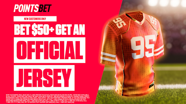 PointsBet Pennsylvania and Fanatics' $50 official jersey promo is set to expire on Friday.