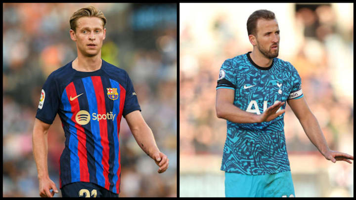 Frenkie de Jong & Harry Kane are featured in the latest roundup of transfer rumours