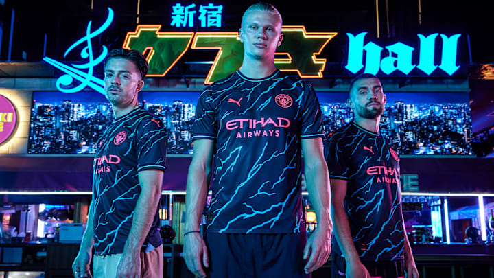 Man City have been showing off some new threads Man City have been showing off some new threads