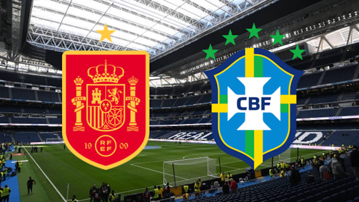 Spain entertain Brazil at the Bernabeu on Tuesday