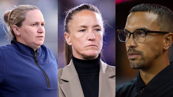 Laura Harvey (left), Casey Stoney (middle), Seb Hines (right)