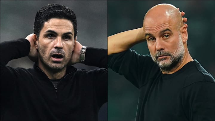 Mikel Arteta and Pep Guardiola both oversaw Champions League defeats