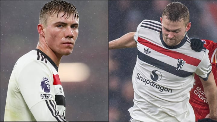 Hojlund and De Ligt were carrying knocks by the end of the game Hojlund and De Ligt were carrying knocks by the end of the game