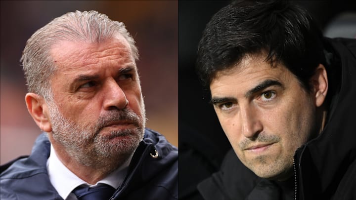 Andoni Iraola (right) had been billed as a potential replacement for Ange Postecoglou