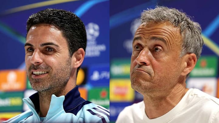 Mikel Arteta & Luis Enrique's teams will go head to head Mikel Arteta & Luis Enrique's teams will go head to head