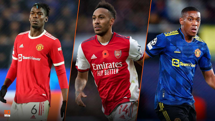 Paul Pogba, Pierre-Emerick Aubameyang et Anthony Martial