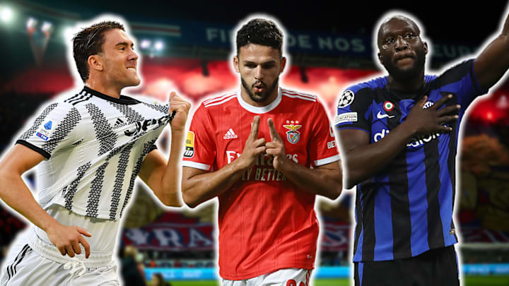 Dusan Vlahovic, Gonçalo Ramos et Romelu Lukaku