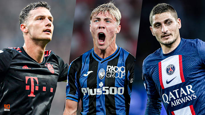 Benjamin Pavard, Rasmus Højlund et Marco Verratti Benjamin Pavard, Rasmus Højlund et Marco Verratti