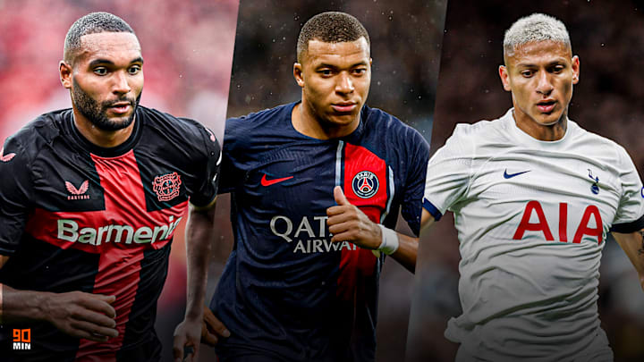 Jonathan Tah, Kylian Mbappé et Richarlison