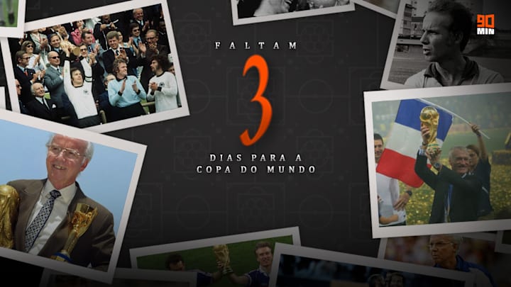 Somente três lendas do futebol conquistaram a Copa do Mundo como jogador e posteriormente como treinador