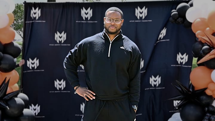 May 2, 2026; Cincinnati Bengals defensive end Myles Murphy attends auto showcase hosted by the Myles Murphy Foundation at St. Xavier High School.