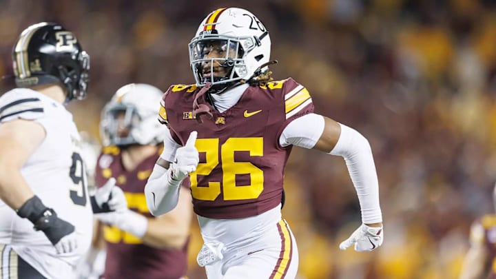 Gophers sophomore safety Zack Harden. 