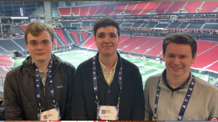BamaCentral's Will Miller, Henry Sklar and Hunter De Siver in Mercedes-Benz Stadium