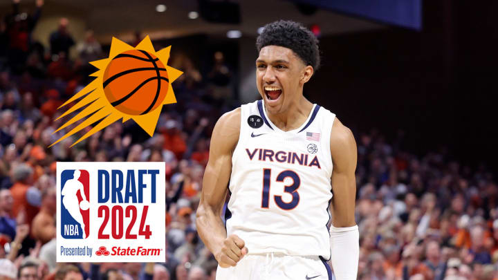 Virginia men's basketball forward Ryan Dunn was selected by the Phoenix Suns with the 28th overall pick in the first round of the 2024 NBA Draft.