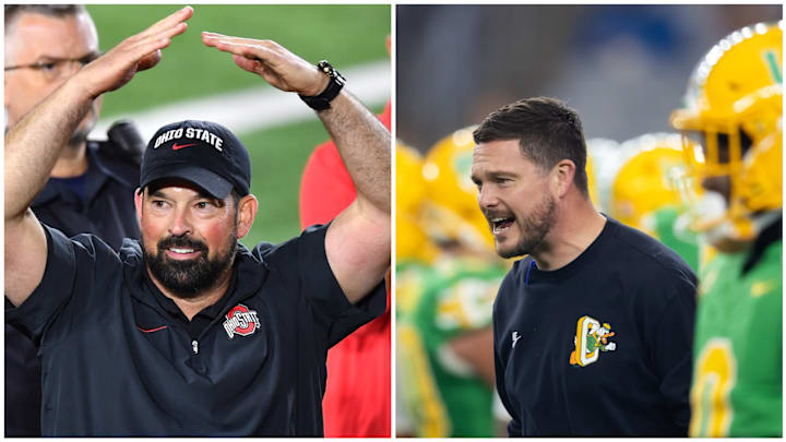 Ohio State coach Ryan Day, Oregon Ducks Coach Dan Lanning