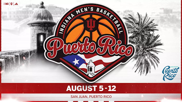 Indiana men's basketball will play three games Aug. 5-12 in San Juan, Puerto Rico.