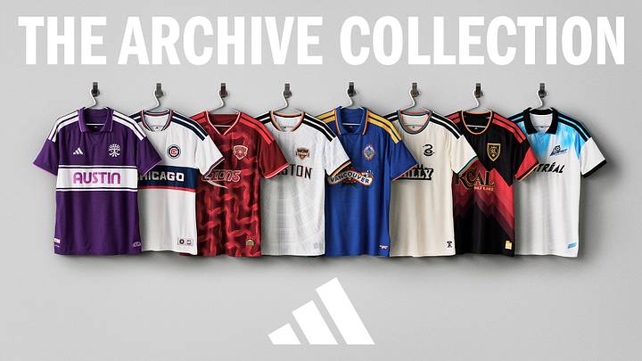 The adidas x MLS 2026 Archive Collection. The adidas x MLS 2026 Archive Collection.