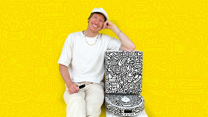 Timothy Goodman and the Roborock Qrevo Pro.