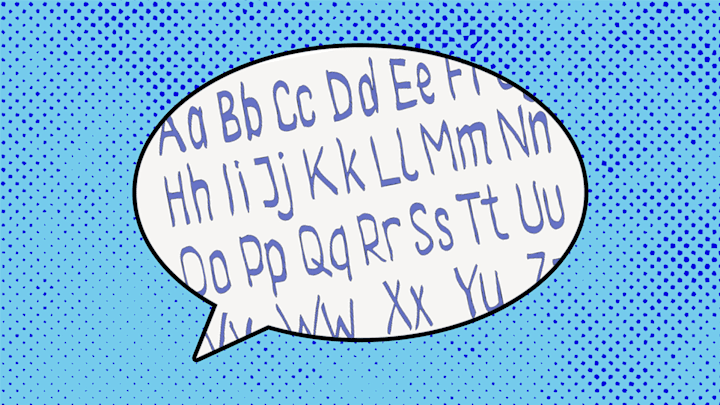 Majuscules and minuscules.