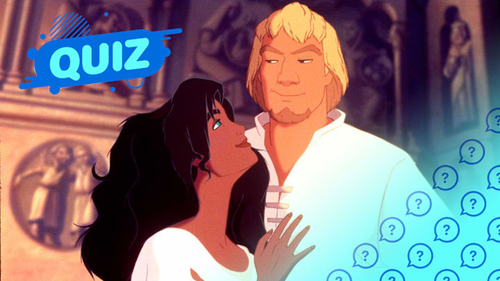 Esmeralda and Phoebus in 'The Hunchback of Notre Dame' (1996).