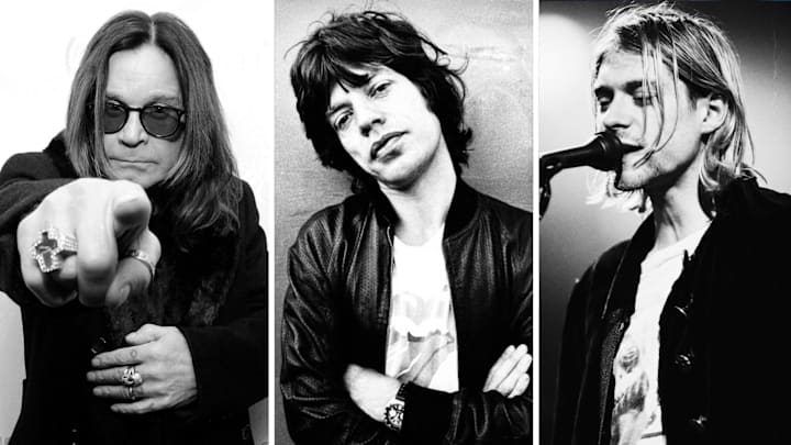 Ozzy Osbourne, Mick Jagger, Kurt Cobain