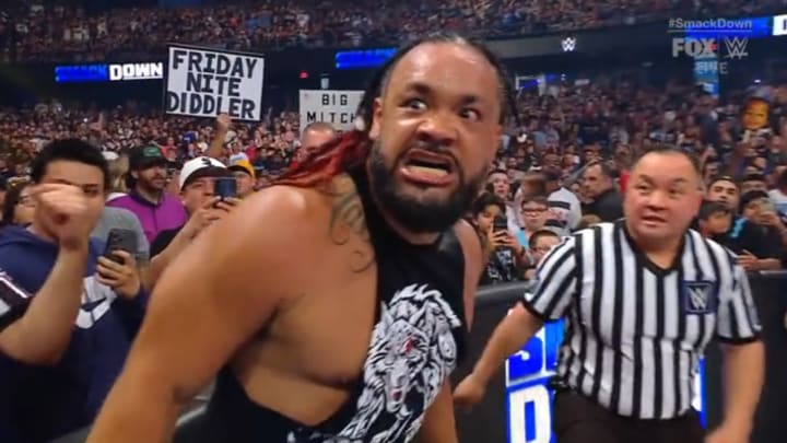 Jacob Fatu makes his WWE debut on the June 21, 2024 episode of Friday Night SmackDown, joining The Bloodline.