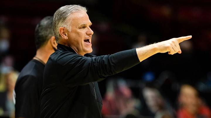 San Diego State head coach Brian Dutcher.