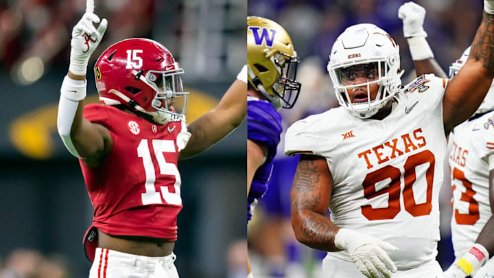 Alabama's Dallas Turner and Byron Murphy of Texas