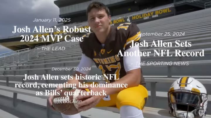Josh Allen at the University of Wyoming.