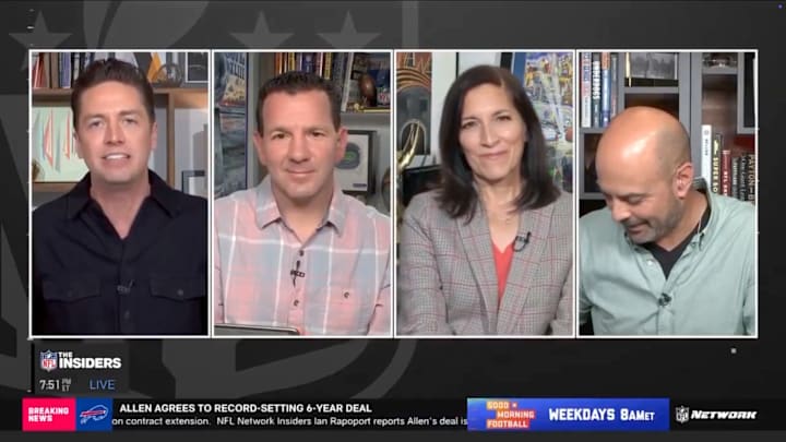 The NFL Network crew reacts to DK Metcalf’s trade to the Steelers.