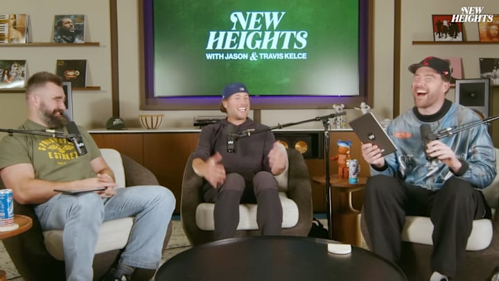 Matthew Stafford appears as a guest on ‘New Heights’ podcast.