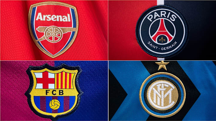 Arsenal, PSG, Barcelona and Inter Milan are the final four teams in UEFA's top competition.